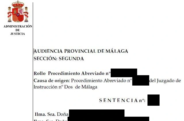 Audiencia Provincial de Málaga y sentencia absolutoria por certificados falsos